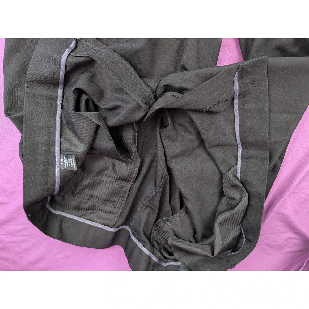 Vtg 90s Mens 42x31 Dark Green Pleated Cuffed Relaxed Baggy High Waist Pants